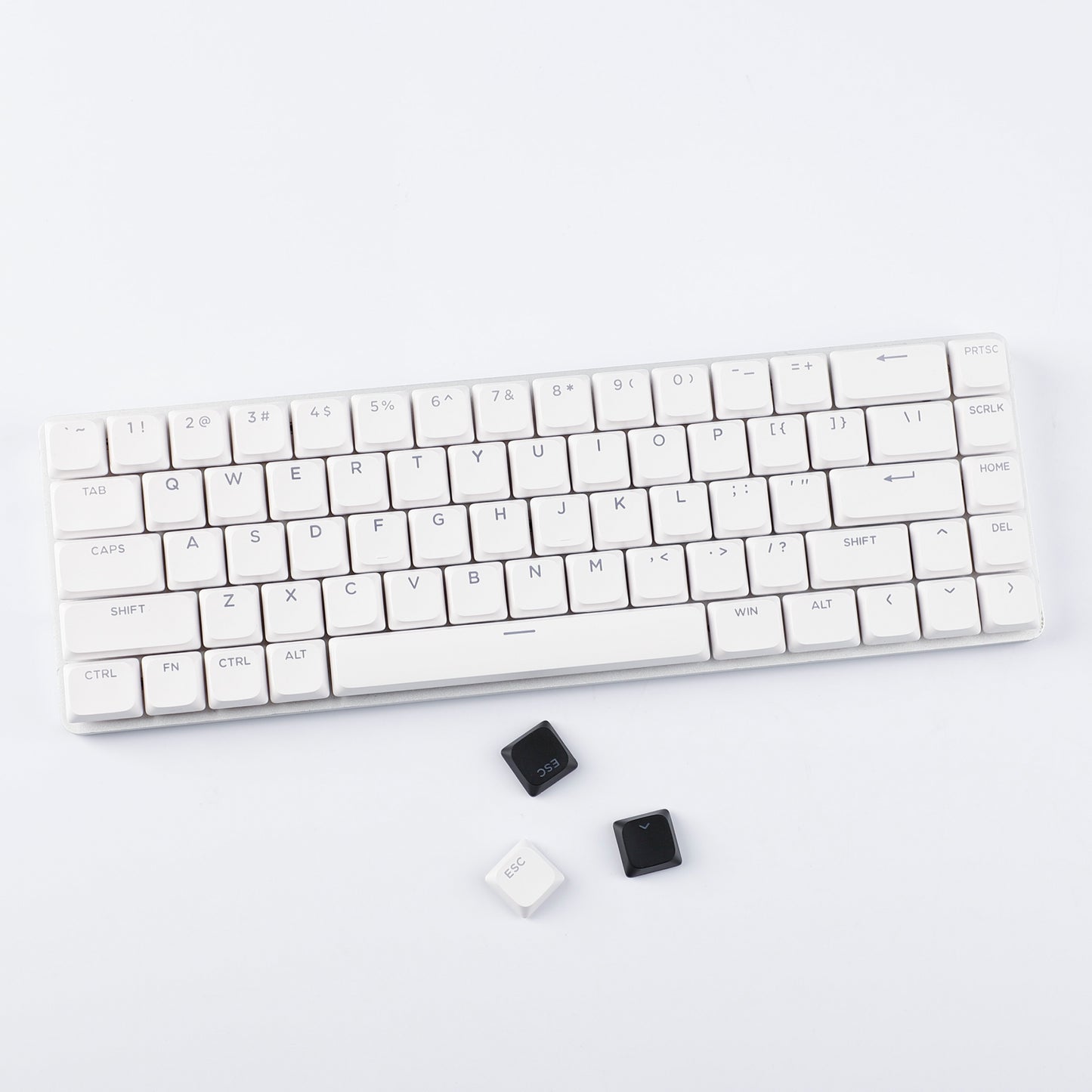 YMDK Ultra-slim Low Profile Keycaps 127 Keys Dye-Sub JWA Profile Backlit Shine Through Keycap for nuphy keychron 61/68/87/98/104/108 MX Ultra-Slim Keyboard