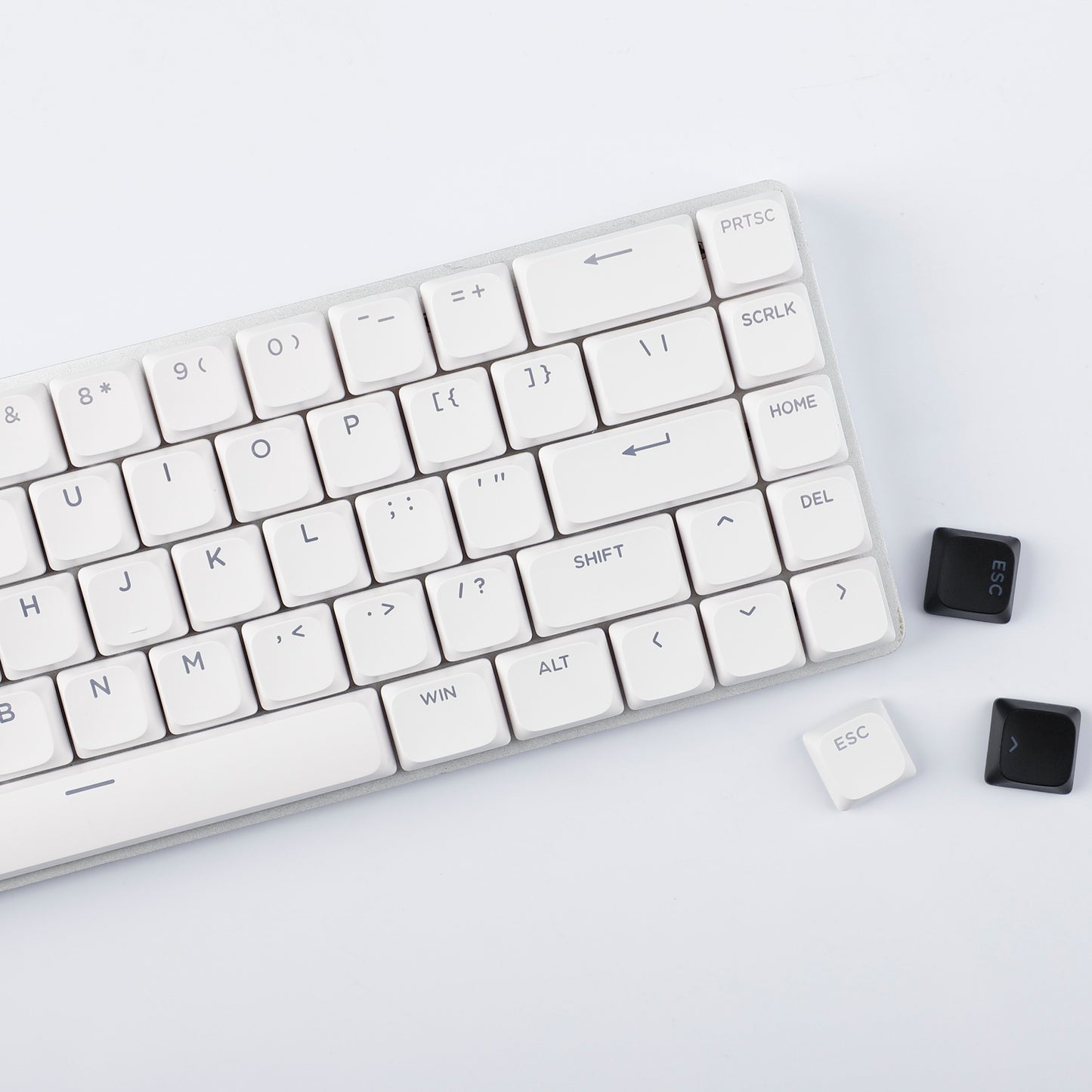 YMDK Ultra-slim Low Profile Keycaps 127 Keys Dye-Sub JWA Profile Backlit Shine Through Keycap for nuphy keychron 61/68/87/98/104/108 MX Ultra-Slim Keyboard