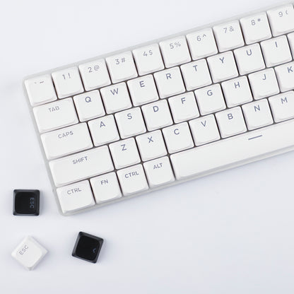 YMDK Ultra-slim Low Profile Keycaps 127 Keys Dye-Sub JWA Profile Backlit Shine Through Keycap for nuphy keychron 61/68/87/98/104/108 MX Ultra-Slim Keyboard