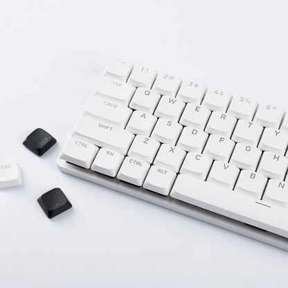 YMDK Ultra-slim Low Profile Keycaps 127 Keys Dye-Sub JWA Profile Backlit Shine Through Keycap for nuphy keychron 61/68/87/98/104/108 MX Ultra-Slim Keyboard