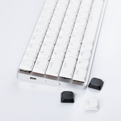 YMDK Ultra-slim Low Profile Keycaps 127 Keys Dye-Sub JWA Profile Backlit Shine Through Keycap for nuphy keychron 61/68/87/98/104/108 MX Ultra-Slim Keyboard