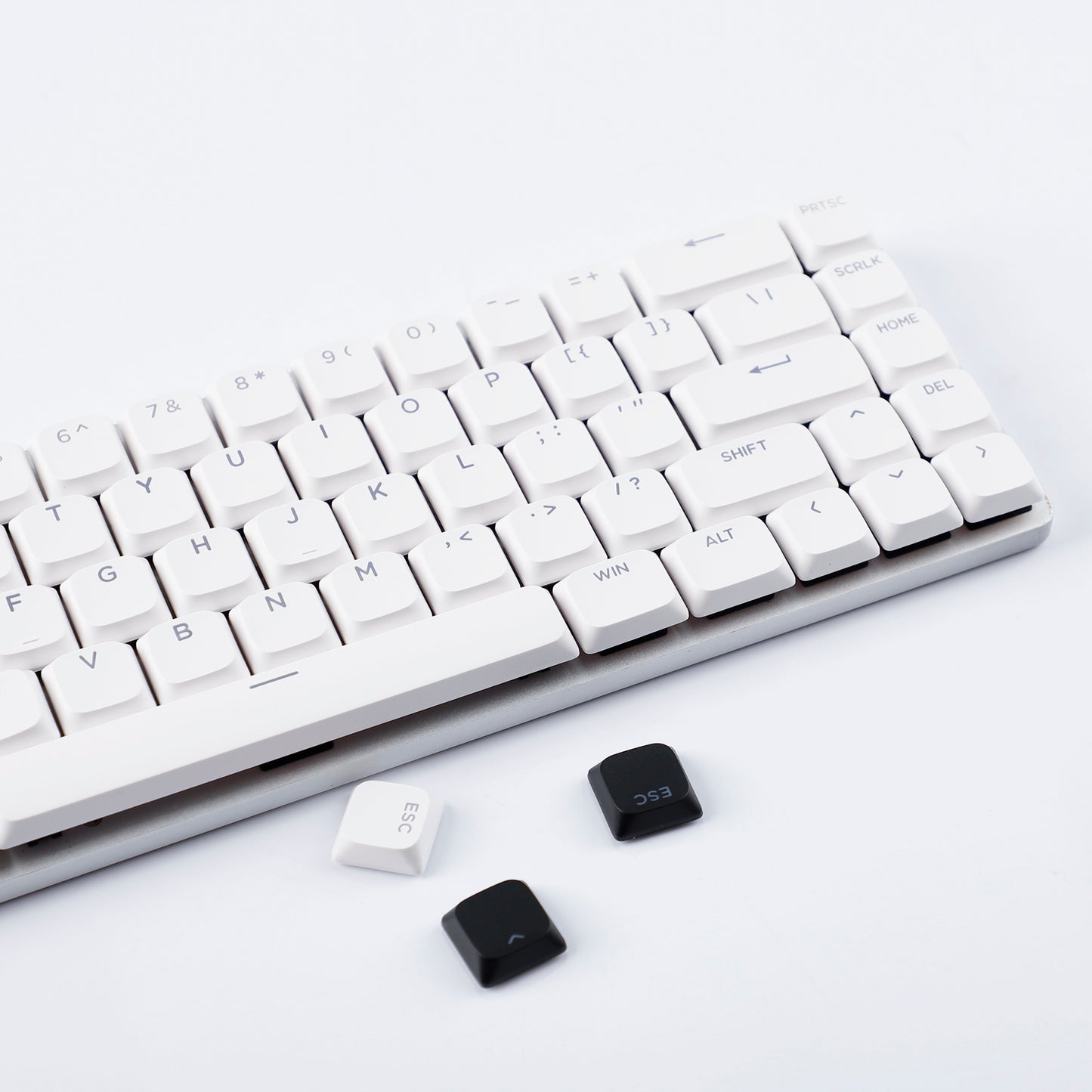 YMDK Ultra-slim Low Profile Keycaps 127 Keys Dye-Sub JWA Profile Backlit Shine Through Keycap for nuphy keychron 61/68/87/98/104/108 MX Ultra-Slim Keyboard