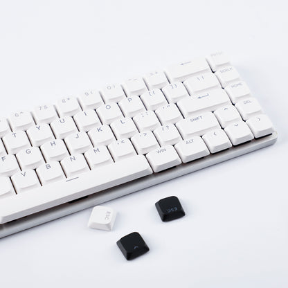 YMDK Ultra-slim Low Profile Keycaps 127 Keys Dye-Sub JWA Profile Backlit Shine Through Keycap for nuphy keychron 61/68/87/98/104/108 MX Ultra-Slim Keyboard