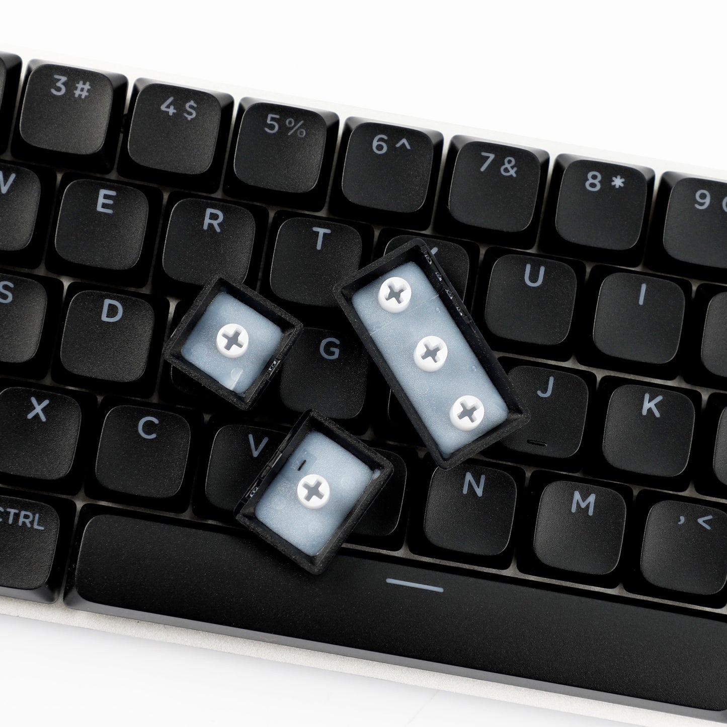 YMDK Ultra-slim Low Profile Keycaps 127 Keys Dye-Sub JWA Profile Backlit Shine Through Keycap for nuphy keychron 61/68/87/98/104/108 MX Ultra-Slim Keyboard
