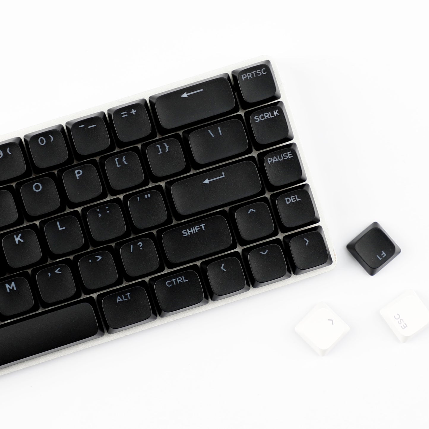 YMDK Ultra-slim Low Profile Keycaps 127 Keys Dye-Sub JWA Profile Backlit Shine Through Keycap for nuphy keychron 61/68/87/98/104/108 MX Ultra-Slim Keyboard