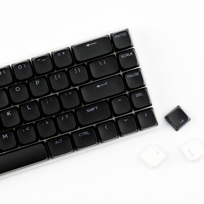 YMDK Ultra-slim Low Profile Keycaps 127 Keys Dye-Sub JWA Profile Backlit Shine Through Keycap for nuphy keychron 61/68/87/98/104/108 MX Ultra-Slim Keyboard