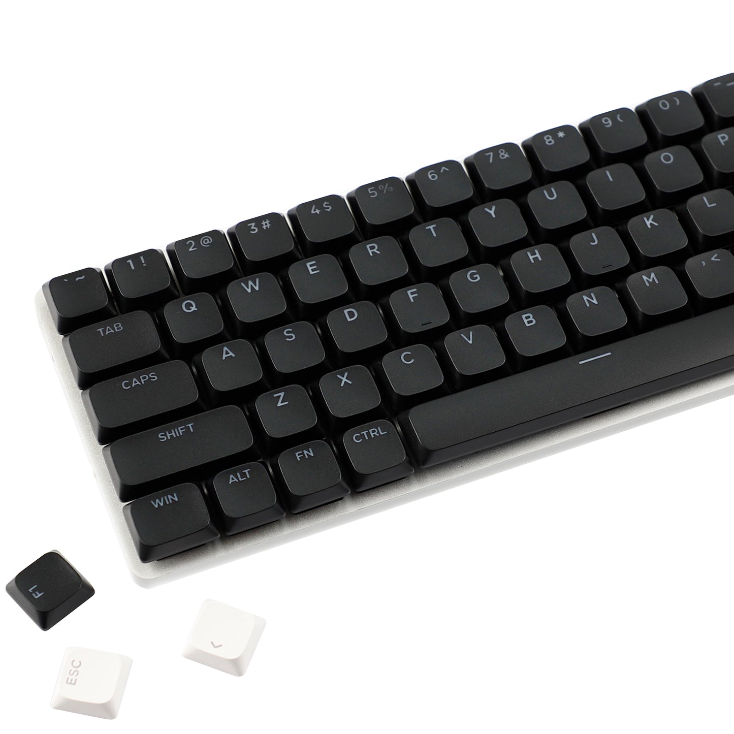 YMDK Ultra-slim Low Profile Keycaps 127 Keys Dye-Sub JWA Profile Backlit Shine Through Keycap for nuphy keychron 61/68/87/98/104/108 MX Ultra-Slim Keyboard