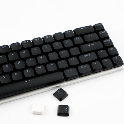 YMDK Ultra-slim Low Profile Keycaps 127 Keys Dye-Sub JWA Profile Backlit Shine Through Keycap for nuphy keychron 61/68/87/98/104/108 MX Ultra-Slim Keyboard