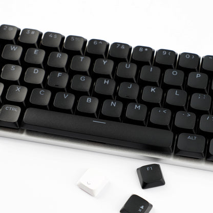 YMDK Ultra-slim Low Profile Keycaps 127 Keys Dye-Sub JWA Profile Backlit Shine Through Keycap for nuphy keychron 61/68/87/98/104/108 MX Ultra-Slim Keyboard