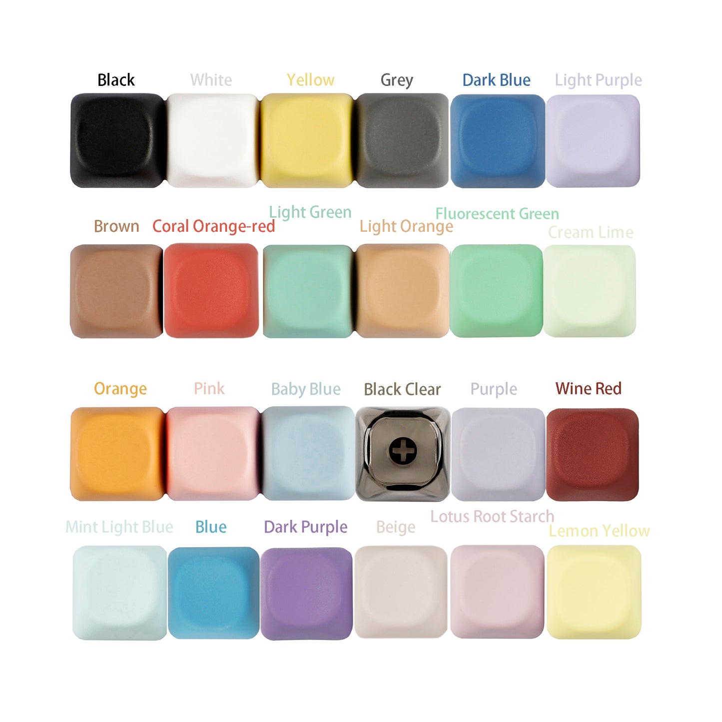 YMDK 1u MOA Profile Keycaps (Blank PBT 1.6mm)