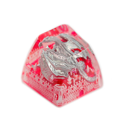 YMDK Dinosaur Resin Personalized Keycaps 1u R4 Novel Cool Key Caps for MX Mechanical Keyboards
