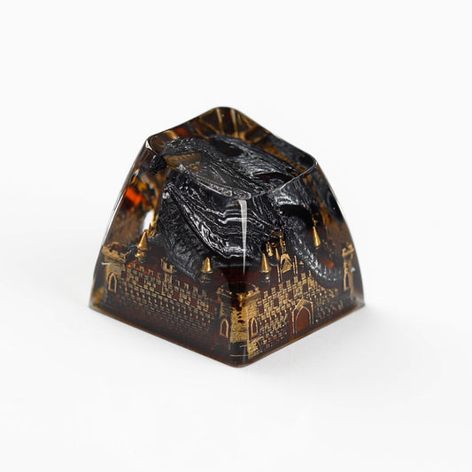 YMDK Dinosaur Resin Personalized Keycaps 1u R4 Novel Cool Key Caps for MX Mechanical Keyboards
