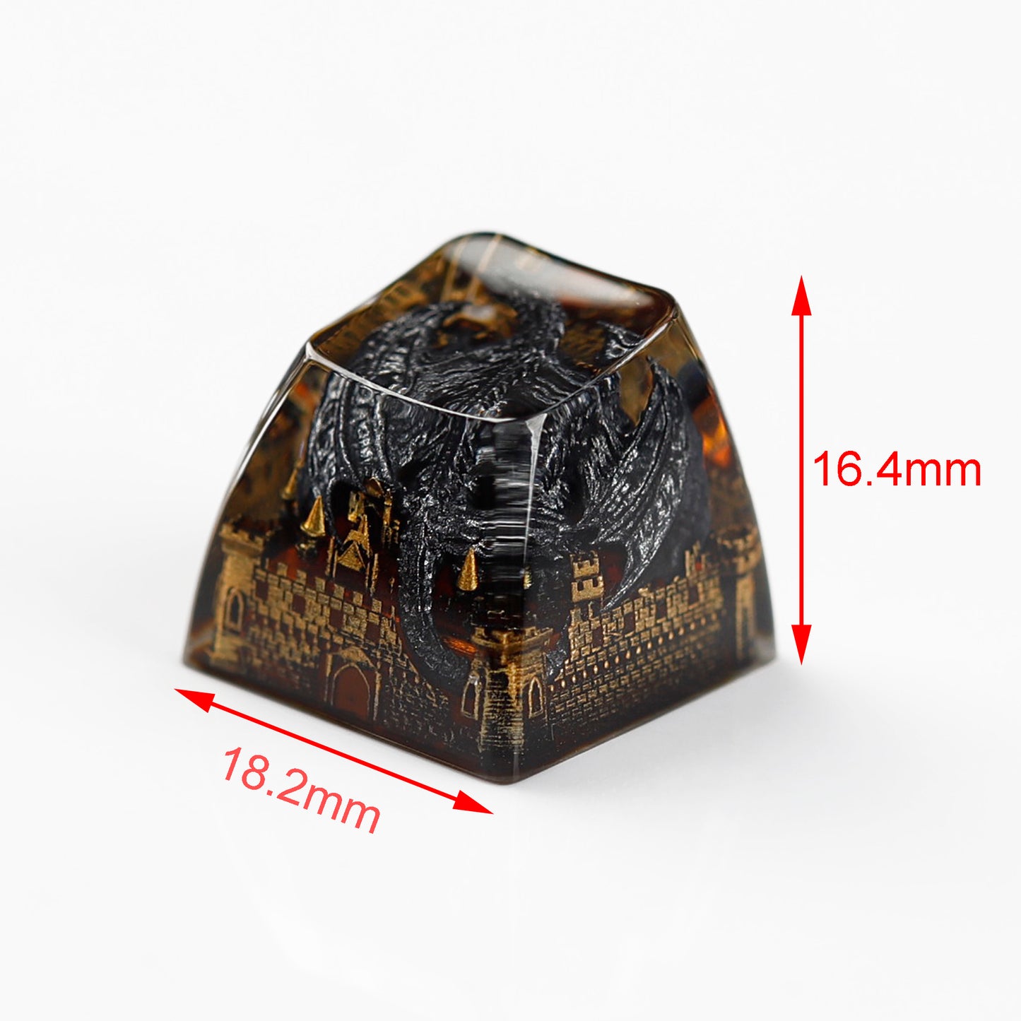 YMDK Dinosaur Resin Personalized Keycaps 1u R4 Novel Cool Key Caps for MX Mechanical Keyboards