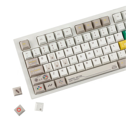 YMDK 149 Keys Retro Reminiscence Theme Keycap PBT Dye Sub Cherry Profile Keycaps for 61/64/87/104/108 MX Mechanical Keyboard