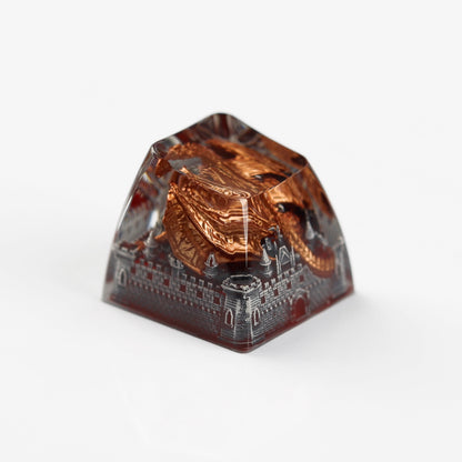 YMDK Dinosaur Resin Personalized Keycaps 1u R4 Novel Cool Key Caps for MX Mechanical Keyboards