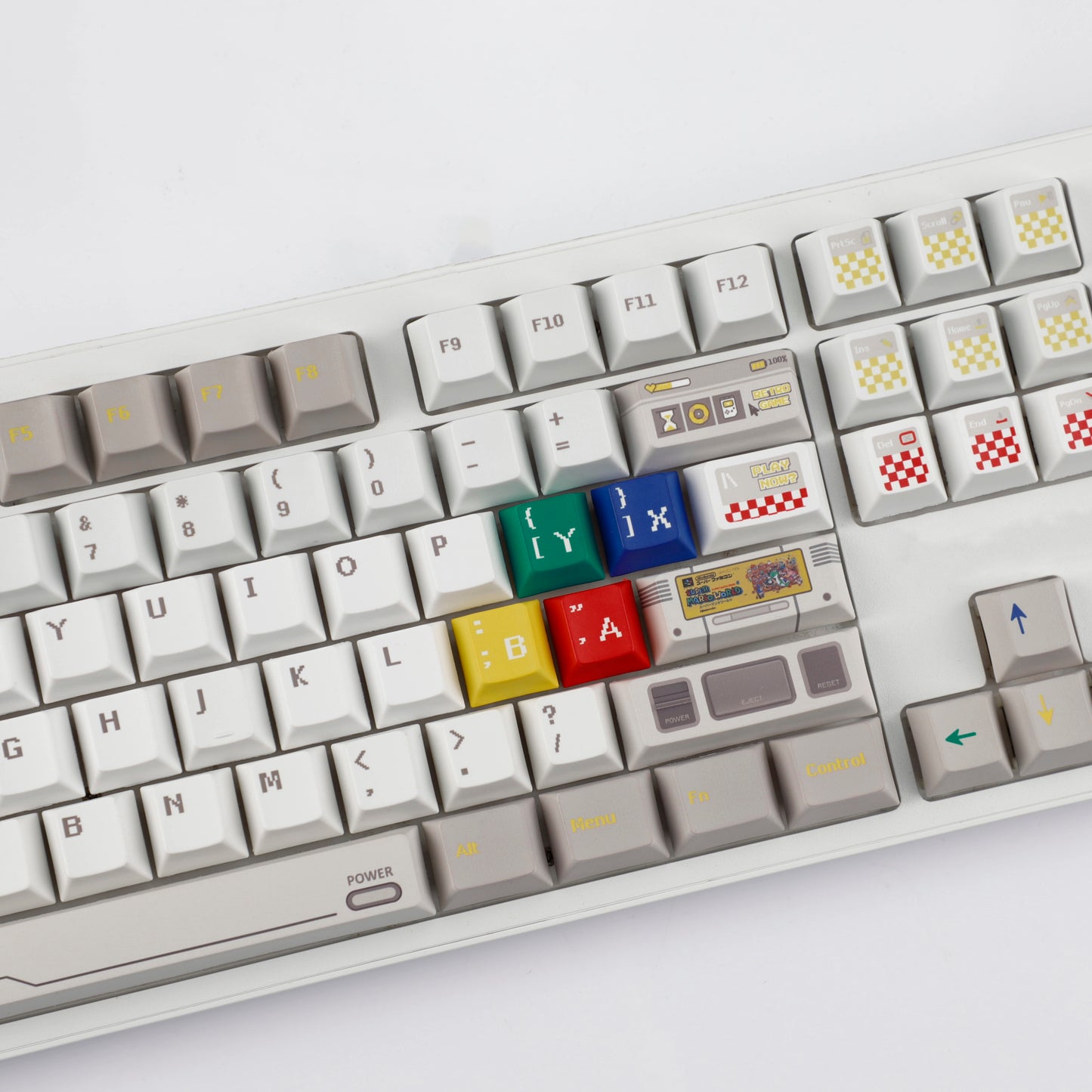 YMDK 149 Keys Retro Reminiscence Theme Keycap PBT Dye Sub Cherry Profile Keycaps for 61/64/87/104/108 MX Mechanical Keyboard