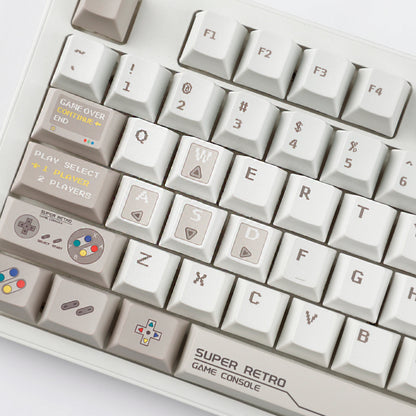 YMDK 149 Keys Retro Reminiscence Theme Keycap PBT Dye Sub Cherry Profile Keycaps for 61/64/87/104/108 MX Mechanical Keyboard