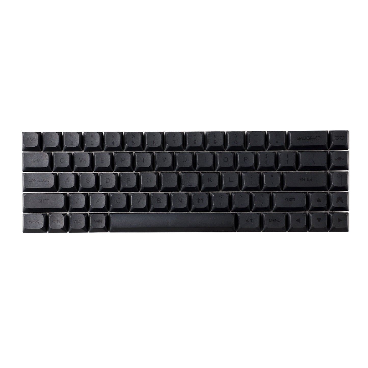 YMDK 127 Ultra-slim Key cap Mac Style Star Gradient Mx Low Profile Dye Sub PBT Keycaps For Mx 61 64 68 75 84 87 96 108 Layout Mechanical Keyboard