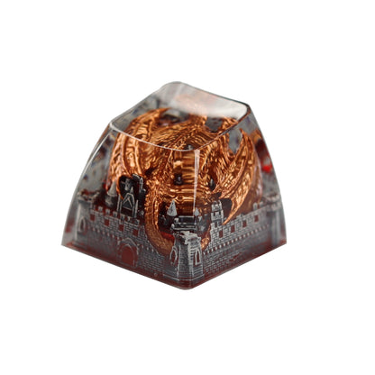 YMDK Dinosaur Resin Personalized Keycaps 1u R4 Novel Cool Key Caps for MX Mechanical Keyboards