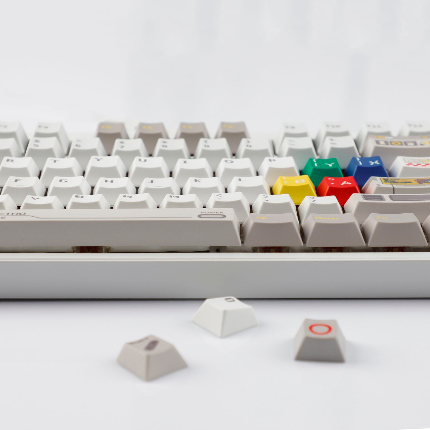 YMDK 149 Keys Retro Reminiscence Theme Keycap PBT Dye Sub Cherry Profile Keycaps for 61/64/87/104/108 MX Mechanical Keyboard