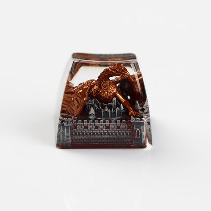YMDK Dinosaur Resin Personalized Keycaps 1u R4 Novel Cool Key Caps for MX Mechanical Keyboards