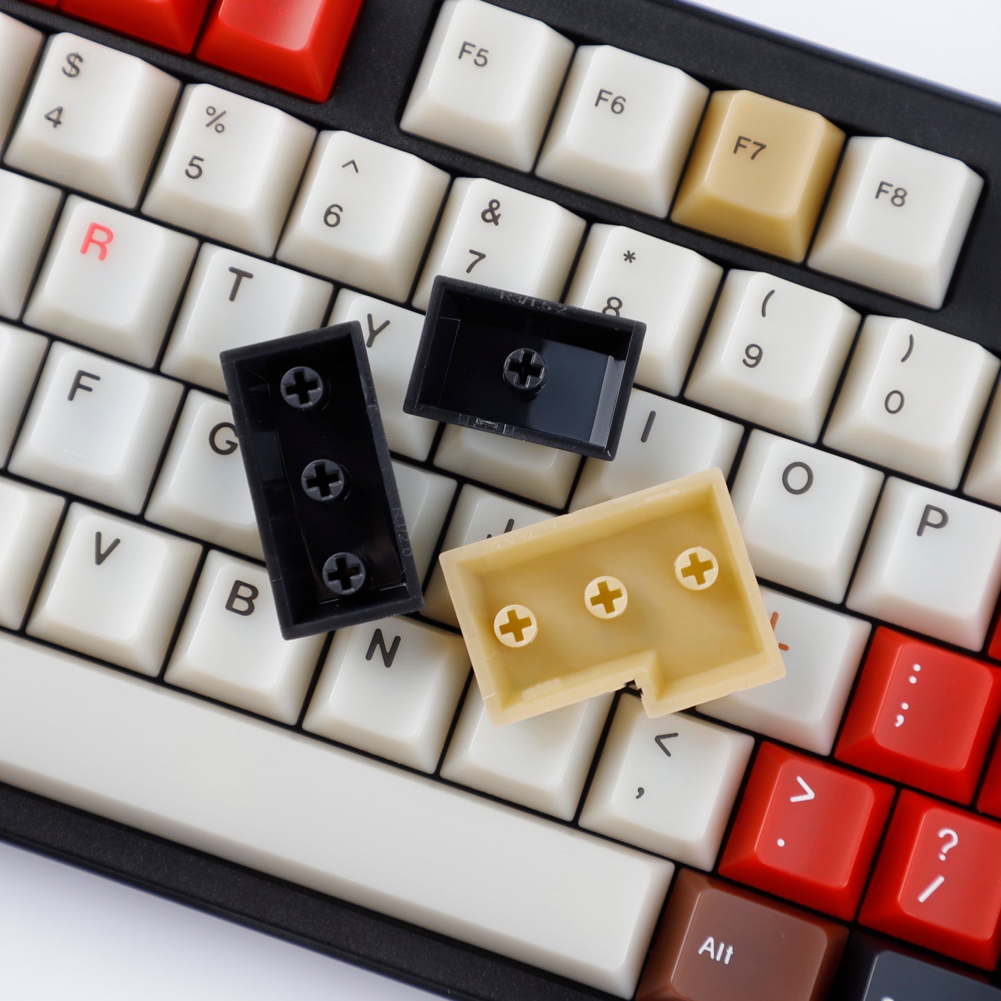 YMDK 135 Keys Cherry Profile Keycaps – Retro Fog Light Soft Jade Theme | PC Top Print, Compatible with 61/64/68/84/87/96/104/108 MX Mechanical Keyboards