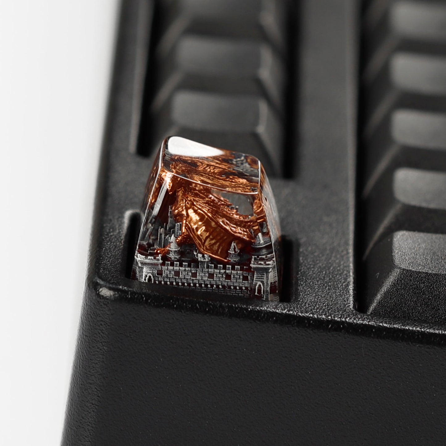 YMDK Dinosaur Resin Personalized Keycaps 1u R4 Novel Cool Key Caps for MX Mechanical Keyboards