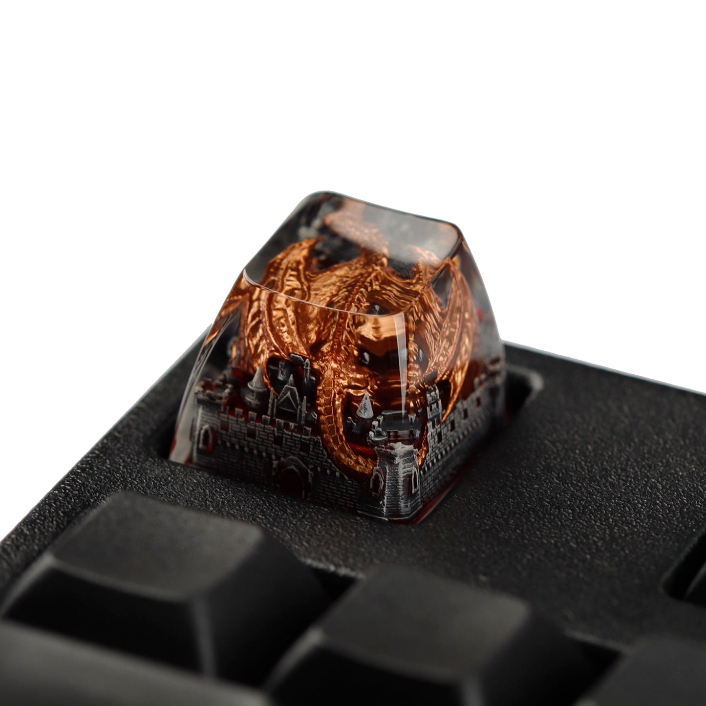 YMDK Dinosaur Resin Personalized Keycaps 1u R4 Novel Cool Key Caps for MX Mechanical Keyboards