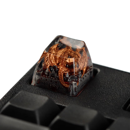 YMDK Dinosaur Resin Personalized Keycaps 1u R4 Novel Cool Key Caps for MX Mechanical Keyboards
