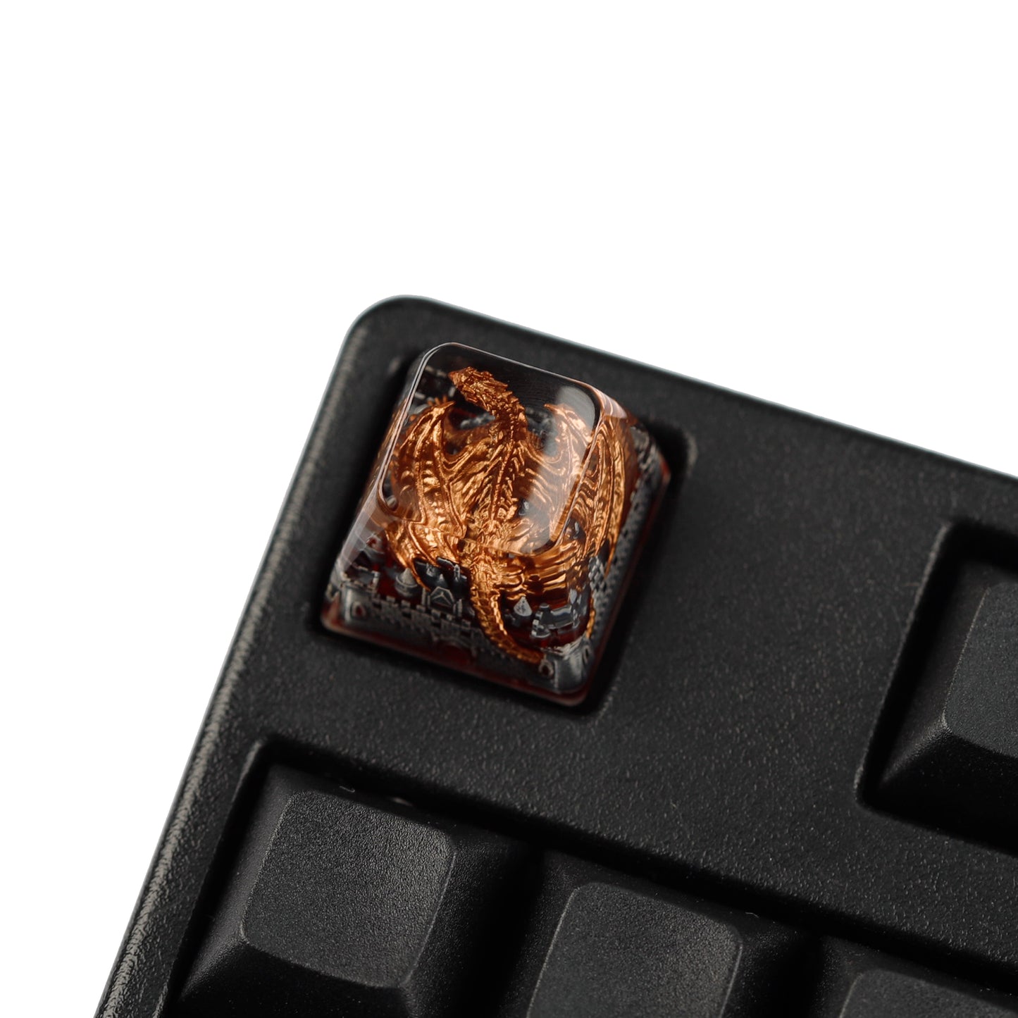 YMDK Dinosaur Resin Personalized Keycaps 1u R4 Novel Cool Key Caps for MX Mechanical Keyboards