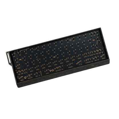 CNC Pure Carbon Fiber Black Unibody Durable Sturdy Case for 60% Wooting60/GH60 Custom Magnetic Keyboards