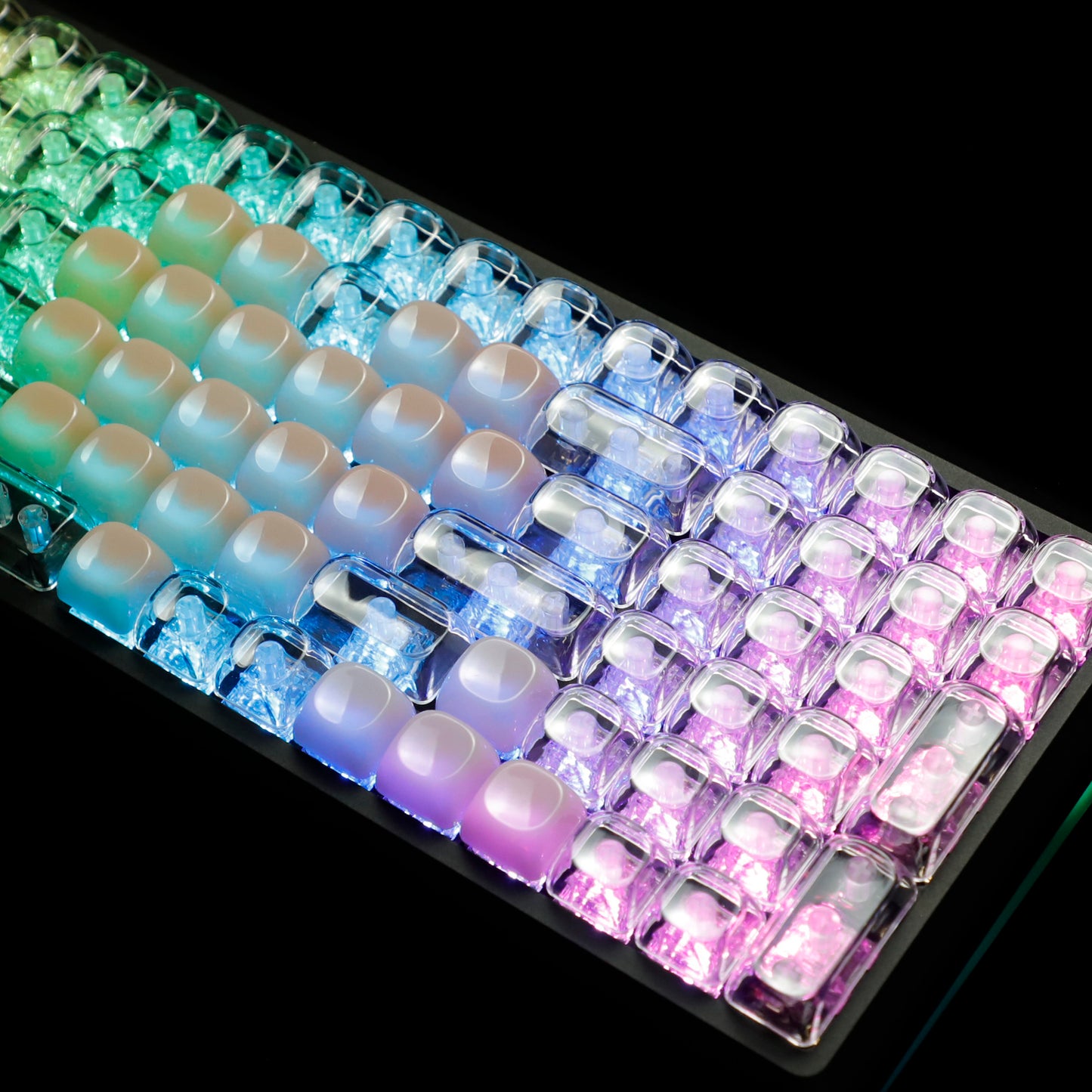 YMDK Pure White MOA Profile Keycap 129 Key Simple Style PBT Dye Sublimation Custom Keycaps for 61/68/84/87/98/104/108 MX Mechanical Keyboard