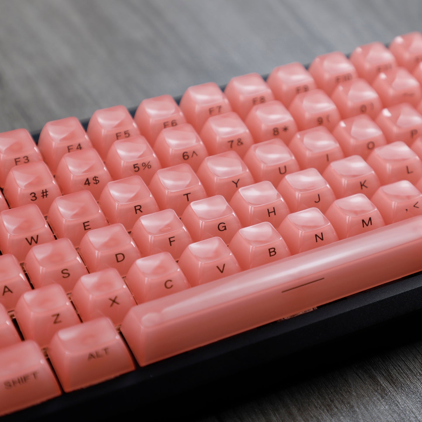 YMDK 119 Keys Jellyfish Keycaps Side Print Shine Through MDA Profile PC Material Custom Keycap for MX Mechanical Keyboards