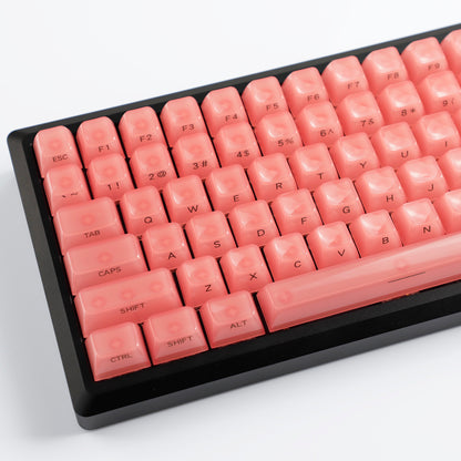 YMDK 119 Keys Jellyfish Keycaps Side Print Shine Through MDA Profile PC Material Custom Keycap for MX Mechanical Keyboards