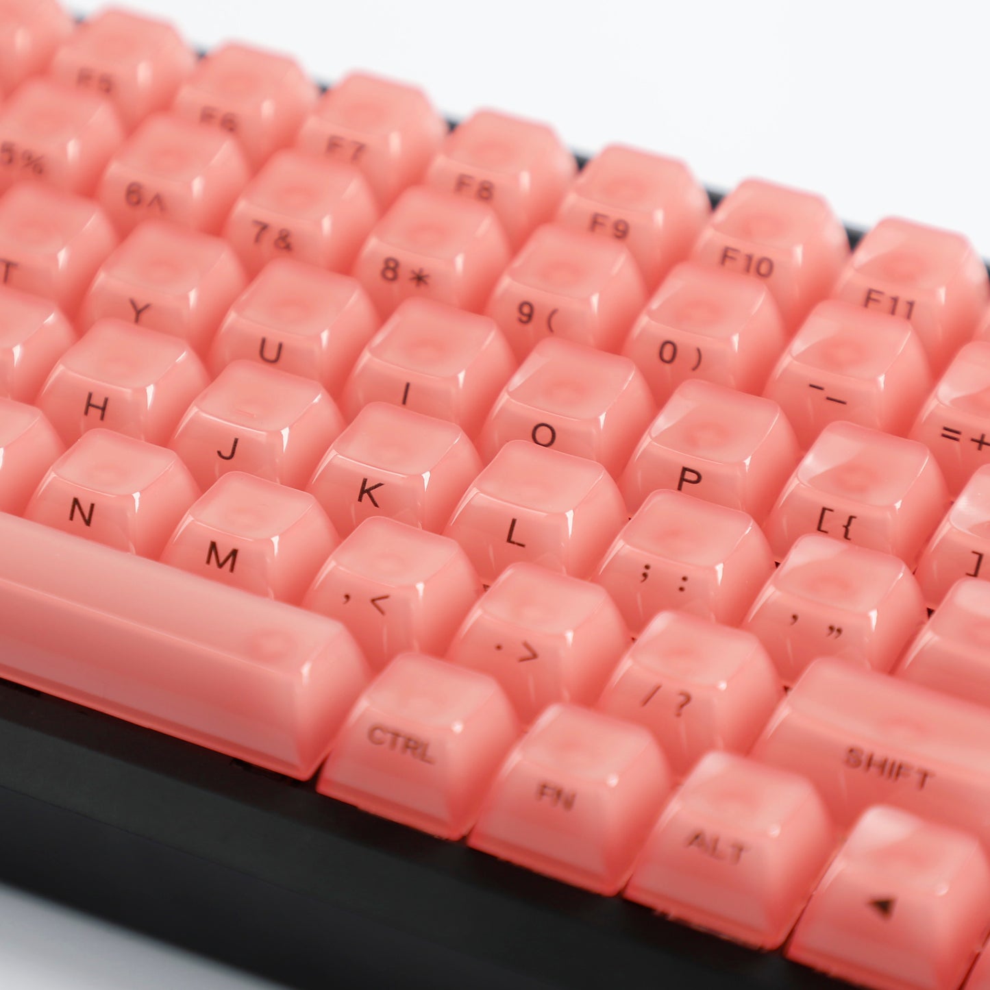 YMDK 119 Keys Jellyfish Keycaps Side Print Shine Through MDA Profile PC Material Custom Keycap for MX Mechanical Keyboards