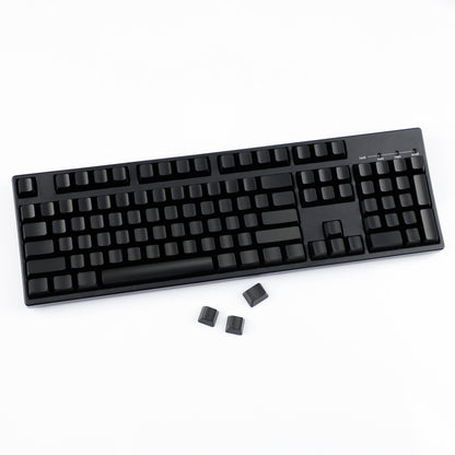 YMDK 108 Keys Black White Blank ABS Spray-painted OEM XDA Profile Keycaps for MX Mechanical Keyboards DIY Laser Engraving