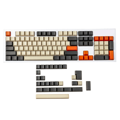 YMDK 132 keys Carbon Theme OEM ProfileThick PBT ANSI ISO Blank Keycaps