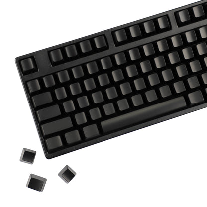 YMDK 108 Keys Black White Blank ABS Spray-painted OEM XDA Profile Keycaps for MX Mechanical Keyboards DIY Laser Engraving