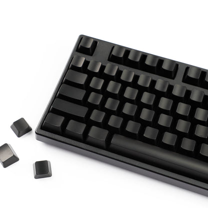 YMDK 108 Keys Black White Blank ABS Spray-painted OEM XDA Profile Keycaps for MX Mechanical Keyboards DIY Laser Engraving