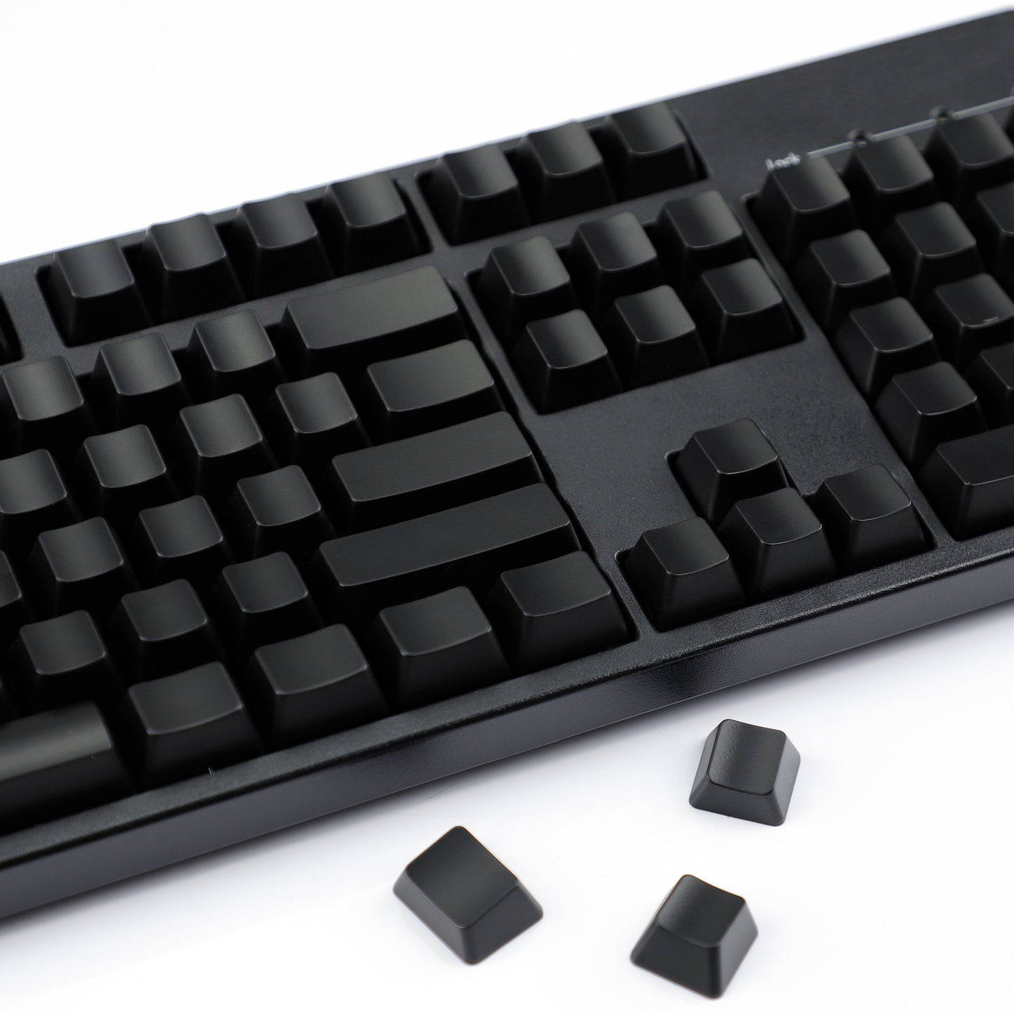YMDK 108 Keys Black White Blank ABS Spray-painted OEM XDA Profile Keycaps for MX Mechanical Keyboards DIY Laser Engraving