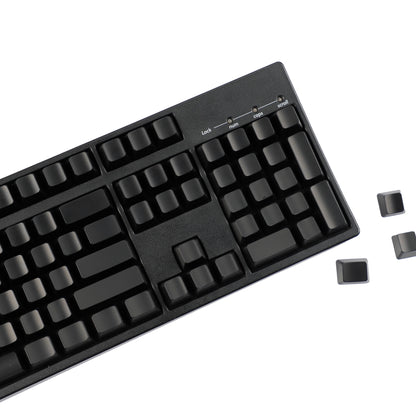 YMDK 108 Keys Black White Blank ABS Spray-painted OEM XDA Profile Keycaps for MX Mechanical Keyboards DIY Laser Engraving