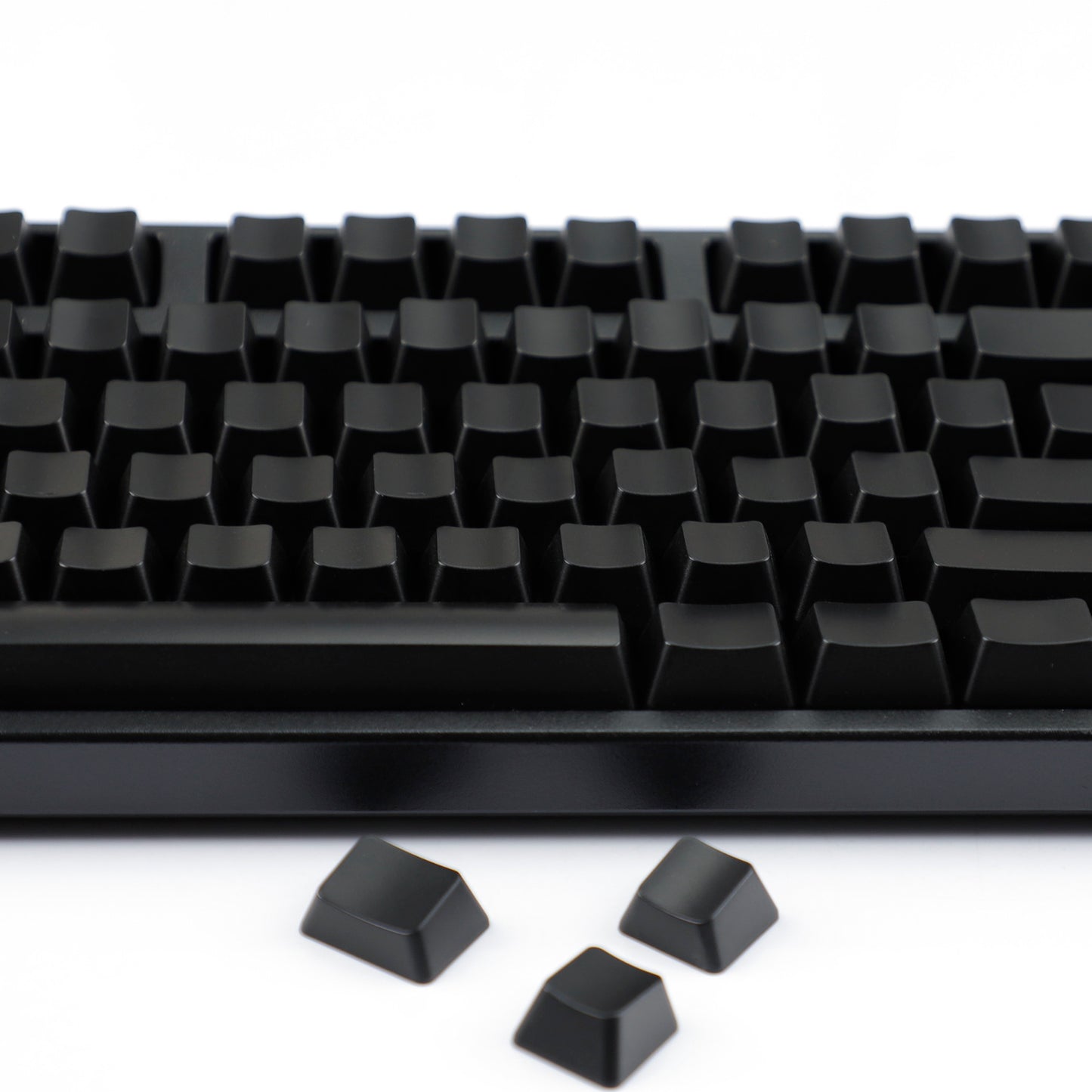 YMDK 108 Keys Black White Blank ABS Spray-painted OEM XDA Profile Keycaps for MX Mechanical Keyboards DIY Laser Engraving