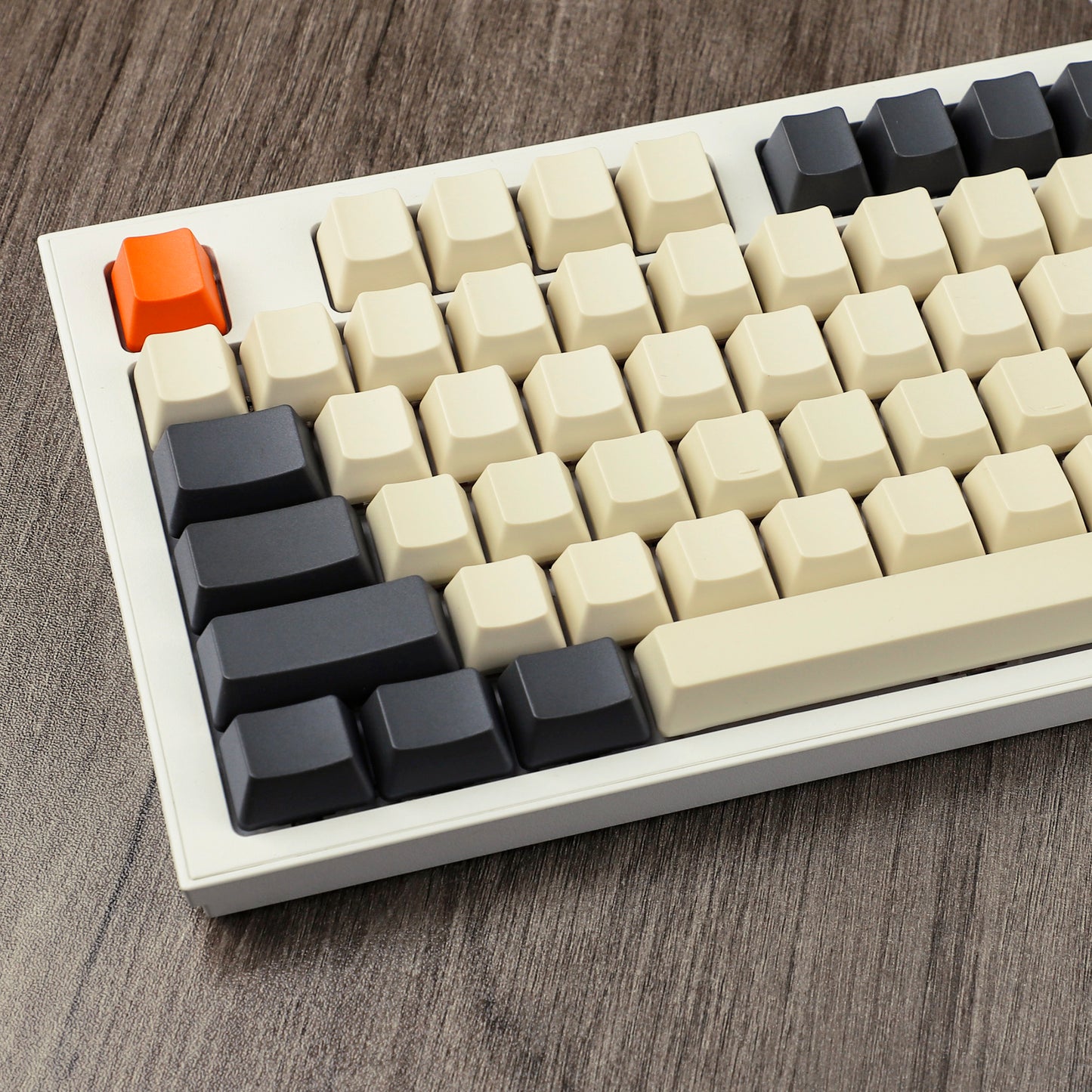 YMDK 132 keys Carbon Theme OEM ProfileThick PBT ANSI ISO Blank Keycaps