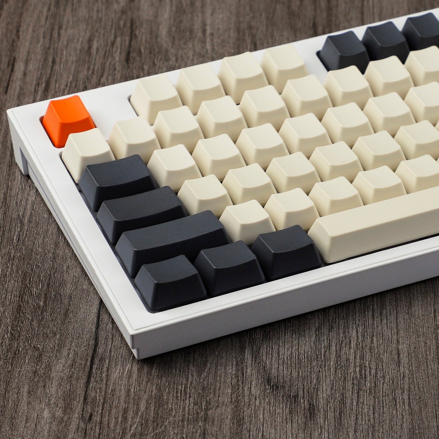 YMDK 132 keys Carbon Theme OEM ProfileThick PBT ANSI ISO Blank Keycaps