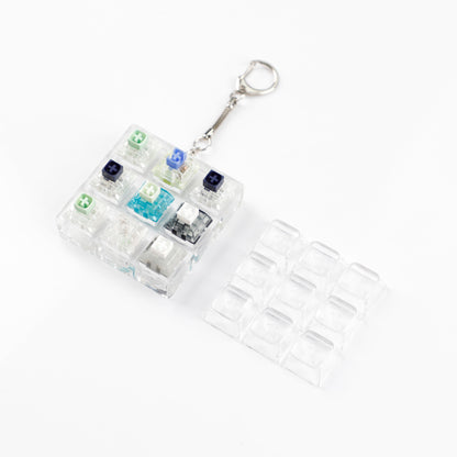 9 Keys Switches Tester(Cherry Gateron Green Clear White Gray Clear Zealio Purple Kailh Box Navy Jade  Switches)