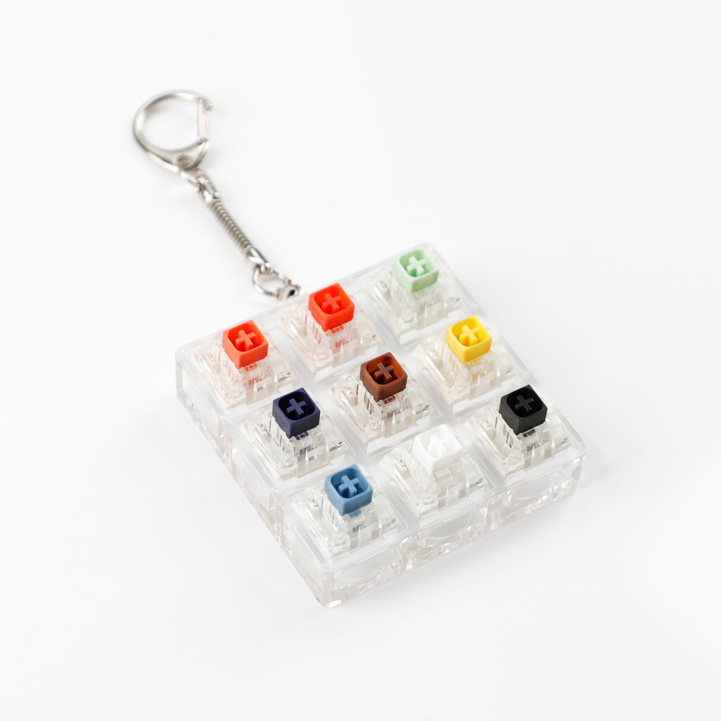 9 Keys Switches Tester(Cherry Gateron Green Clear White Gray Clear Zealio Purple Kailh Box Navy Jade  Switches)