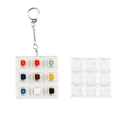 9 Keys Switches Tester(Cherry Gateron Green Clear White Gray Clear Zealio Purple Kailh Box Navy Jade  Switches)