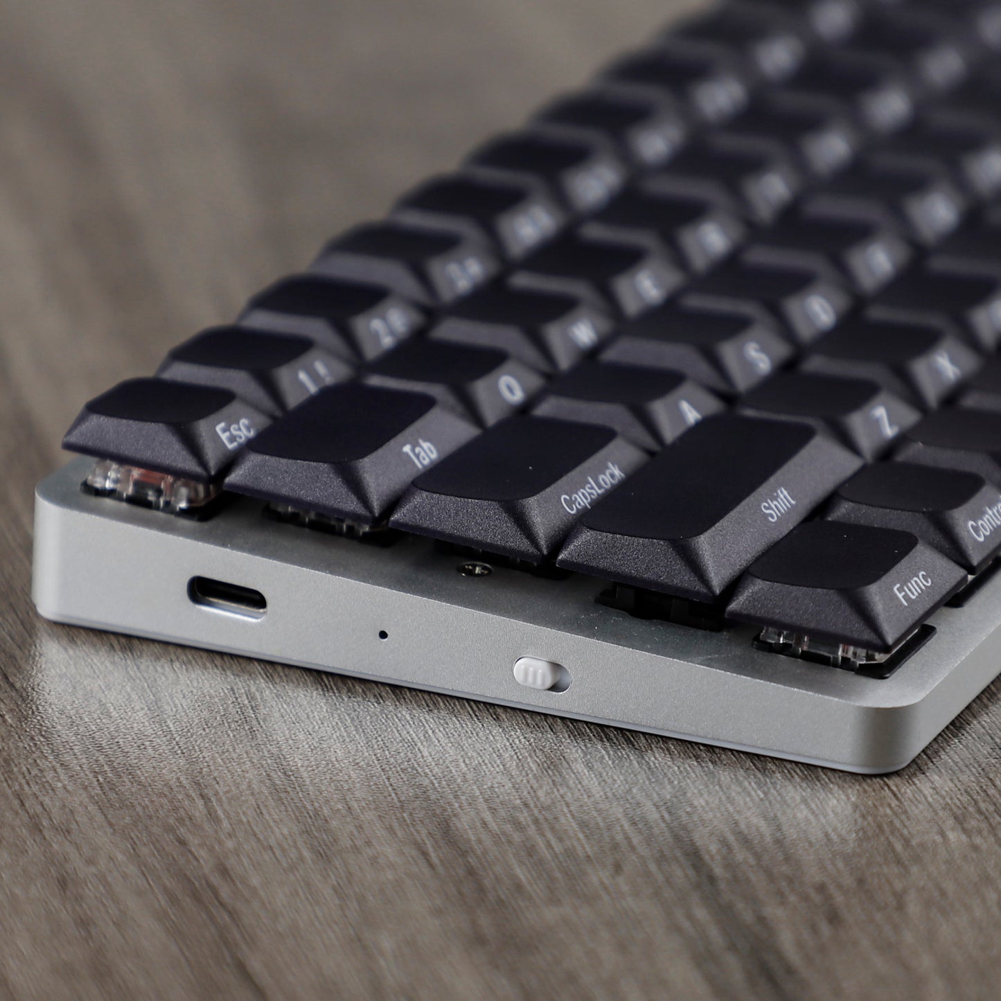 YMDK Ultra-slim Low profile keycap Side Print MX Series PBT Keycap for 61/64/75/87/96 ultra-slim keyboard