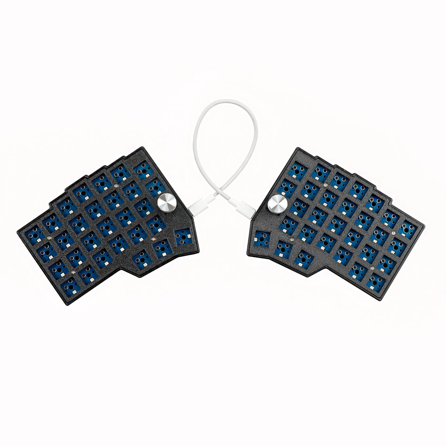 BORNE Knobs Corne4×6 Layout 58 Keys Ergonomic Wired Hot-swap Split MX Mechanical Keyboard South RGB QMK VIAL Programmable