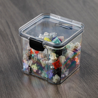 YMDK Switch Storage Mechanical Keyboard Switch Keycaps Sealed Jar Storage Bottle Display Can Keycap Storage Box Switch Jar